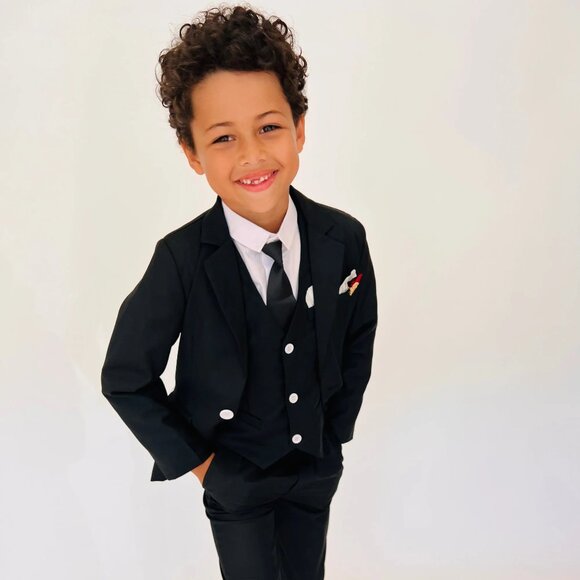Lola & the Boys 5/6T BLACK NIGHT SPECIAL OCCASION SUIT *NEW/in bag*